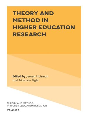 cover image of Theory and Method in Higher Education Research, Volume 5